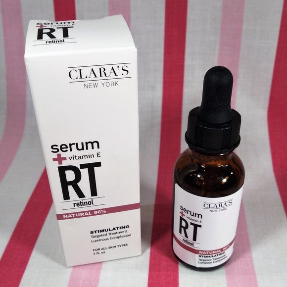 NEW Clara's New York Stimulating Retinol Serum + Vitamin E RT - Picture 1 of 12